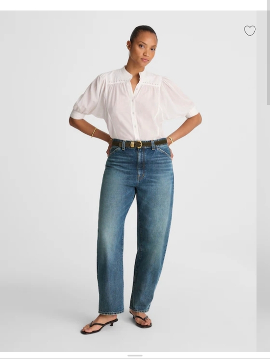 Madewell Denim - Madewell The Curvy Balloon Jean in Greendale Wash NW293 Size 28 NWT